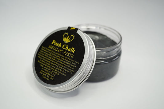 Black Carbon Metallic Posh Chalk Paste- WoodUbend