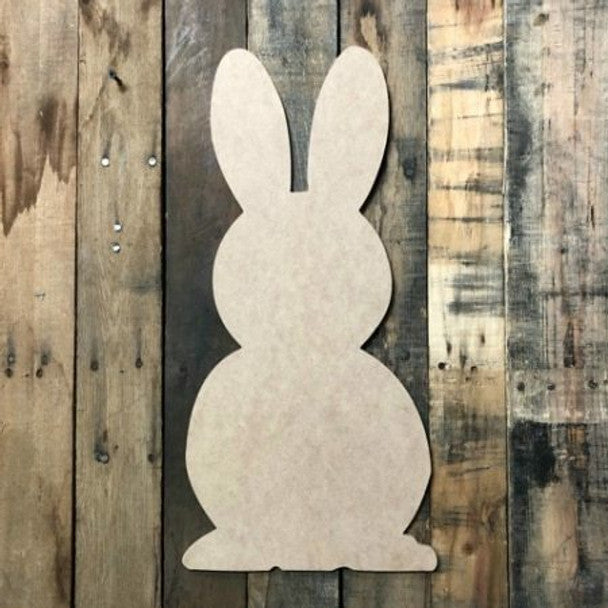 Bunny Wood Shape, Paintable MDF Craft