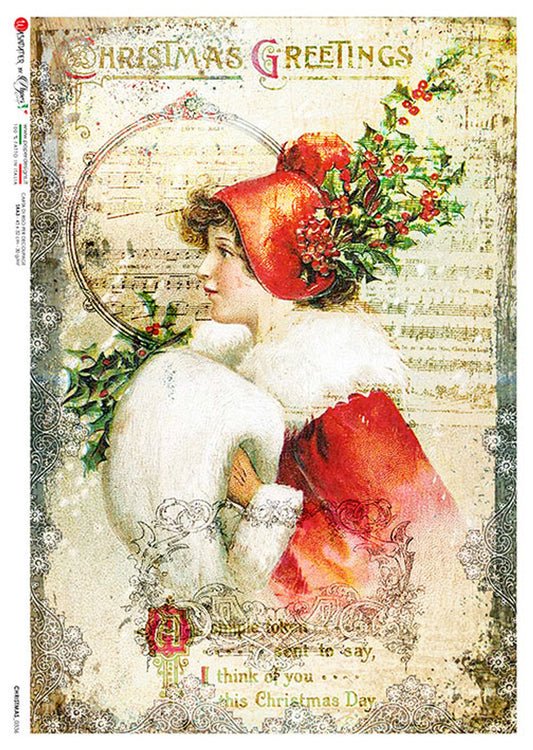 Christmas 0336 Rice Paper- Decoupage Queen