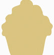 Cupcake Unfinished Cutout, Wooden Shape, Paintable MDF Craft