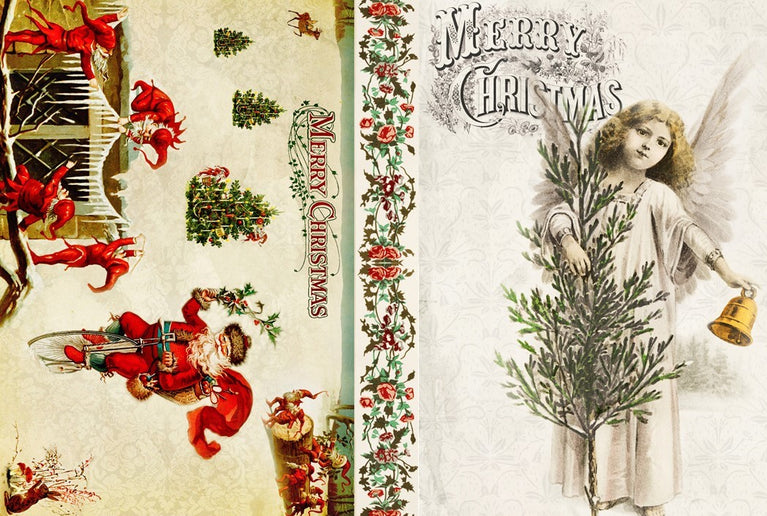 Christmas Project Blocks D (RETIRING) - Roycycled Decoupage Paper
