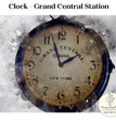 Clock at Grand Central Decoupage Paper - Painting Lady Designs