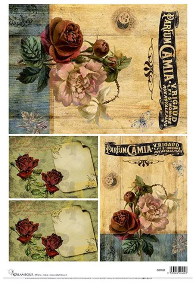Vintage Roses Paper (DGR 60) - Decoupage Queen