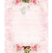 Pink Christmas Baroque Frame Rice Paper (DGR 270) - Calambour