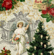 Christmas Angel with Tree Rice Paper - Decoupage Queen