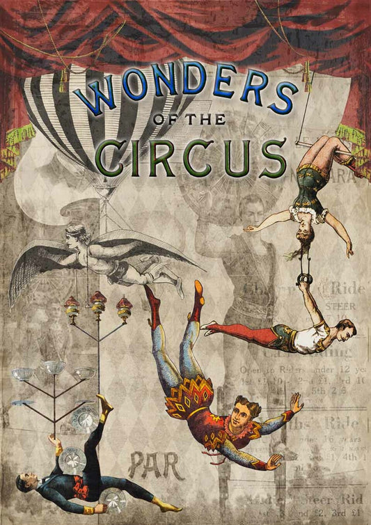 Wonders of the Circus Rice Paper- Decoupage Queen