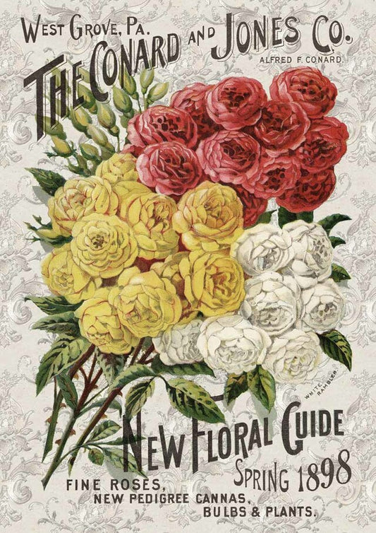 Roses Catalog Rice Paper- Decoupage Queen
