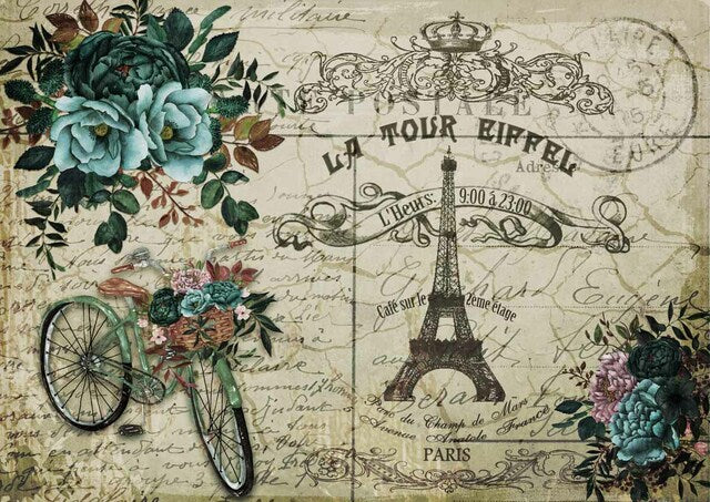 La Tour Eiffel Rice Paper - Decoupage Queen