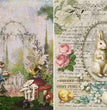 Two Bunnies Rice Paper - Decoupage Queen
