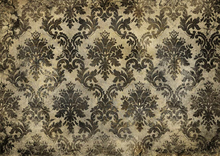 Weathered Damask Rice Paper - Decoupage Queen