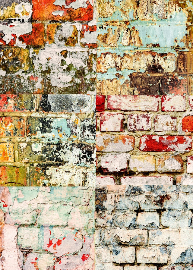 Andy Skinner, Brick Wall Rice Paper - Decoupage Queen