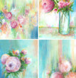 Ellen J. Goods - 4 Cottage Roses Rice Paper - Decoupage Queen