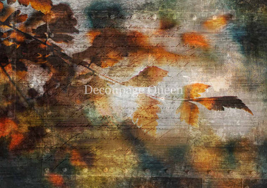 Autumn Leaves Rice Paper - Decoupage Queen