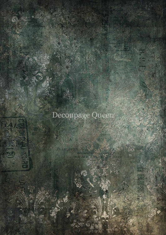 Blue Texture Rice Paper - Decoupage Queen (Retired)