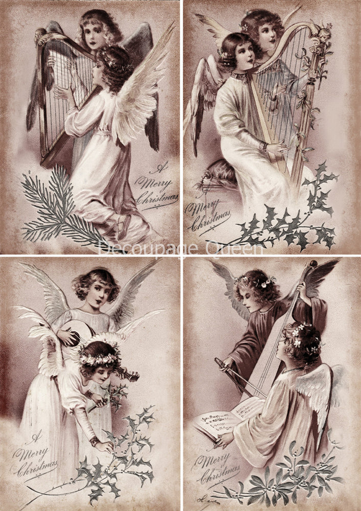 Choral Angels Rice Paper - Decoupage Queen