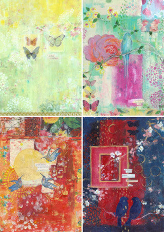 Ellen J. Goods - Spring 4 Pack Rice Paper - Retired - Decoupage Queen