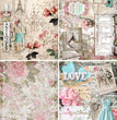 Shabby 4 Pack Rice Paper - Decoupage Queen