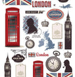 Folk 0033, British Symbols Rice Paper - Paper Designs