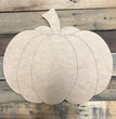 Pumpkin Unfinished Cutout, Wooden Shape, Paintable MDF Craft