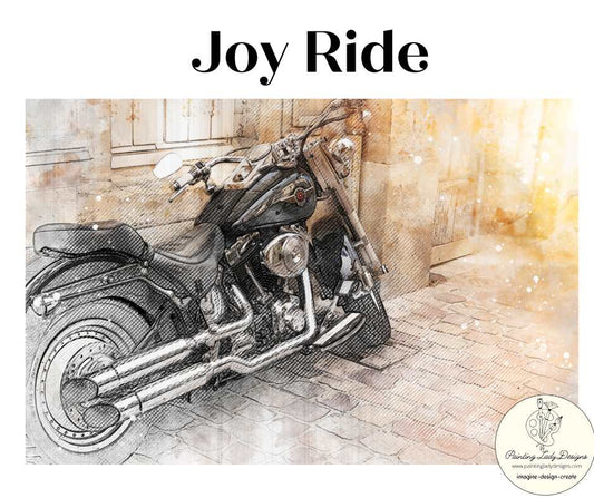 Joy Ride Decoupage Paper - Painting Lady Designs