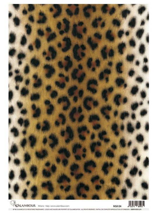 Animal Print Rice Paper (MSK 04) - Calambour Italy