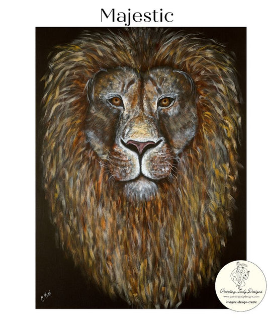Majestic Lion - Painting Lady Designs