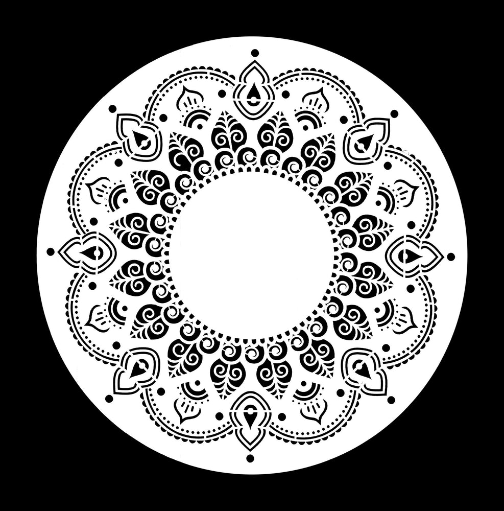 Moroccan Melody Mandala Posh Chalk Stencil - WoodUbend