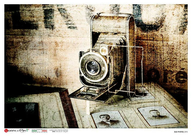 Old Photos (Antique Camera) 0096 Rice Paper - Paper Designs