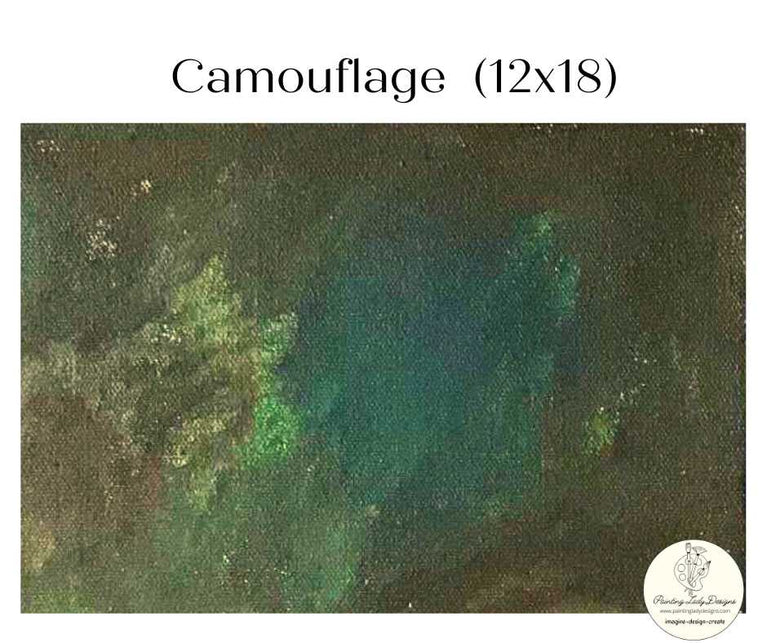 Camouflage Decoupage Paper - Painting Lady Designs