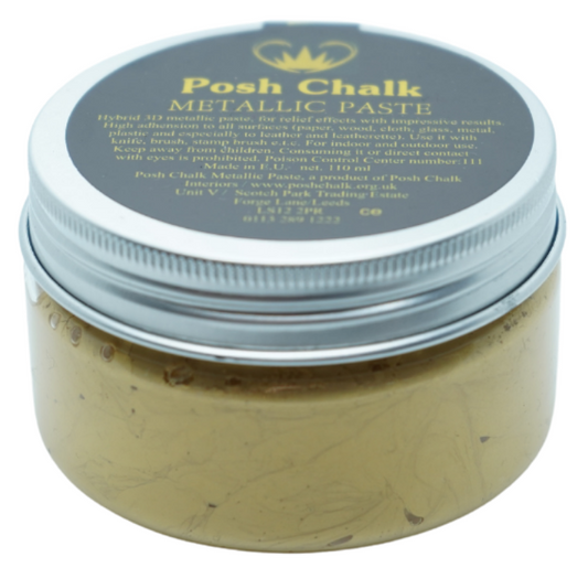 Pearl Gold Metallic Posh Chalk Paste- WoodUbend