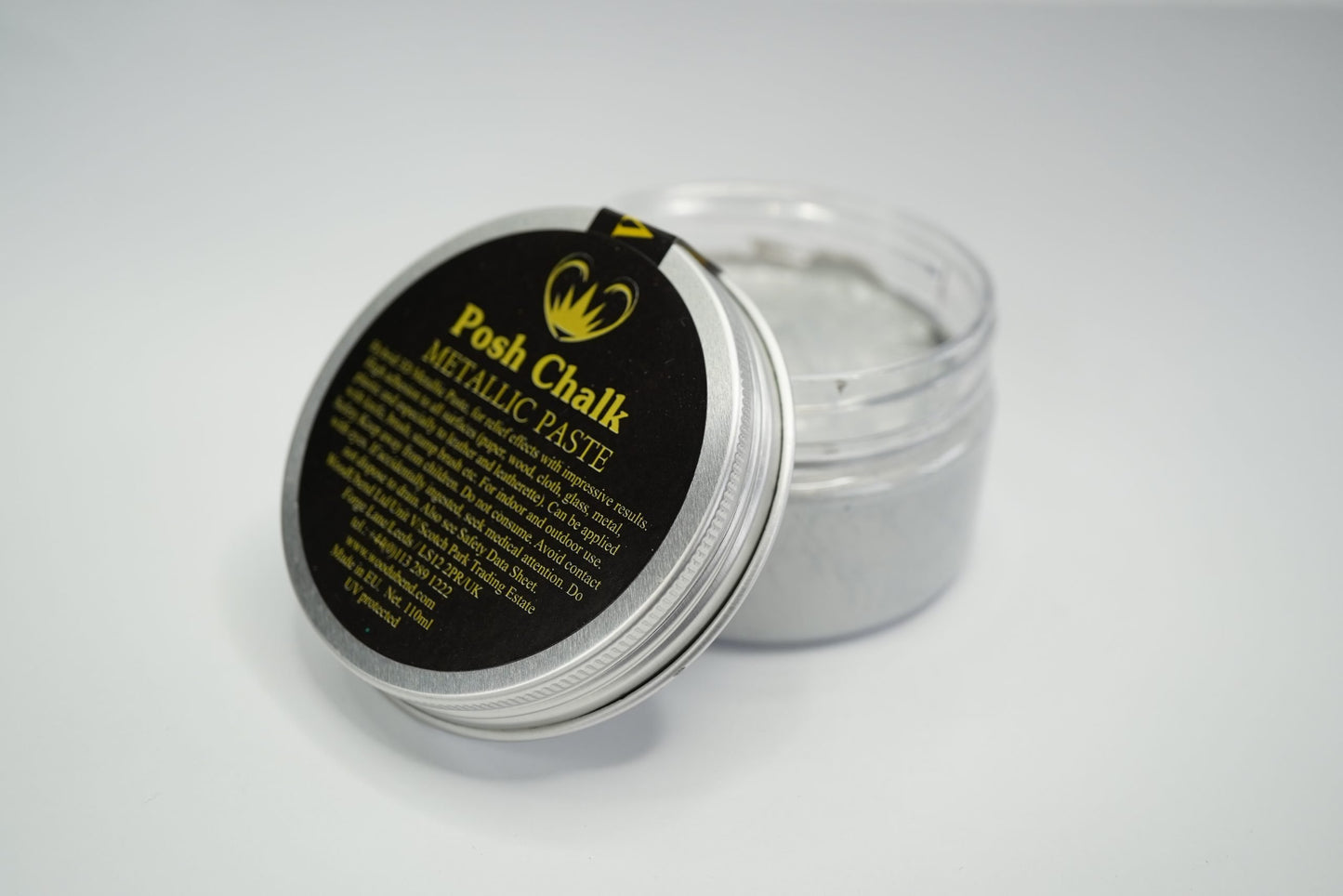 Pearl Silver Metallic Posh Chalk Paste- WoodUbend