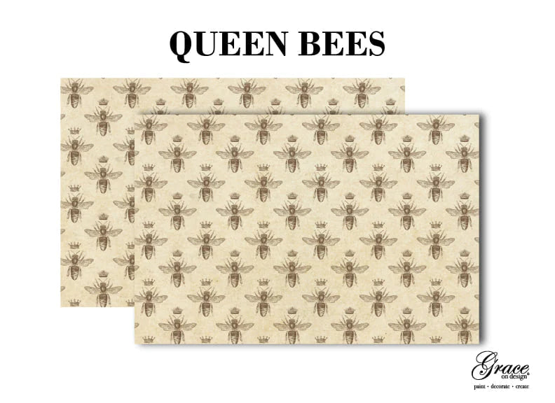 Queen Bees Pattern Decoupage Pack - HP