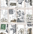 Old Paris Cards Rice Paper - ITD Collection