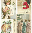Retro Christmas Rice Paper - ITD Collection