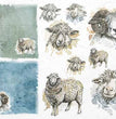 Sheep Portraits (R1556) Rice Paper- ITD Collection