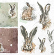 Farm Bunny Portraits (R1570) Rice Paper- ITD Collection