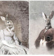 Bunny Portraits IV Rice Paper- ITD Collection