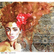 Scene 0117 (Fire Hair Portrait) Rice Paper - Paper Designs