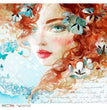 Scene 0152 (Red Hair Portrait) Rice Paper - Paper Designs