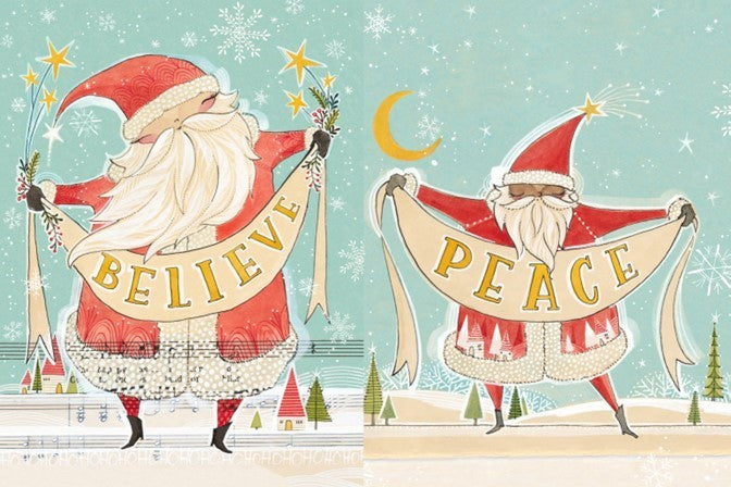 Santas (RETIRING) - Roycycled Decoupage Paper