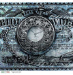 Time 0031 (Clock Timepiece Blue) Rice Paper- Paper Designs
