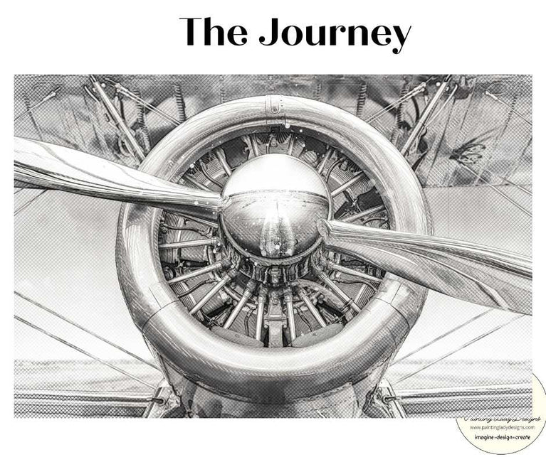 The Journey Decoupage Paper - Painting Lady Designs