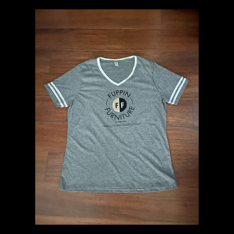 Women's Fit V-Neck Flippin Furniture Shirt