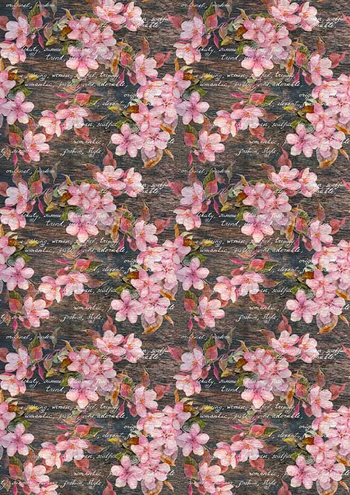 Pink Floral Rice Paper- Decoupage Queen