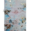 Gilded Blue & Pink Cherubs (#1023) Rice Paper - AB Studios