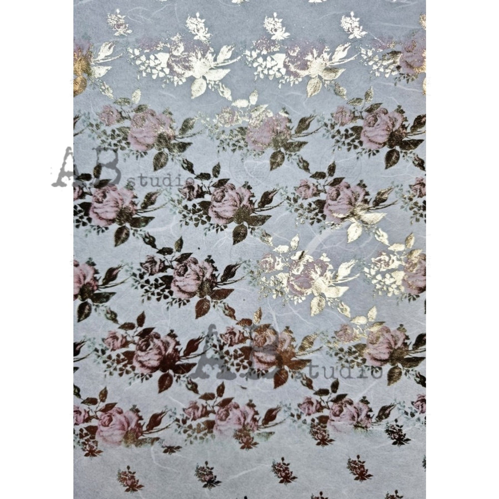 Gilded Rose Bouquets (#1044) Rice Paper-  AB Studios