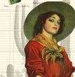 Cowgirl Ephemera - Roycycled Decoupage Paper