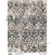 Black Damask Pattern (#0084) Rice Paper- AB Studios