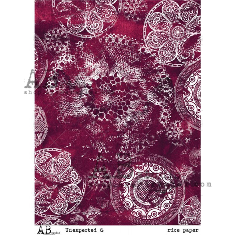 Magenta Unexpected #0086 Rice Paper - AB Studio