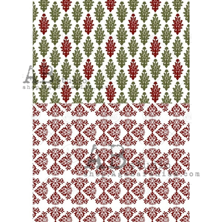 Christmas Patterns (#0433) Rice Paper- AB Sutios